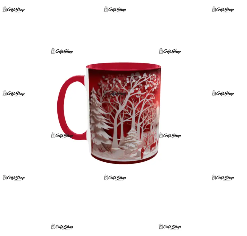Iarna decor, cana din ceramica, 330ml, model cgs1800